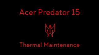 Acer Predator 15 Thermal Maintenance [upl. by Walling]