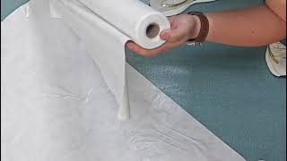 Waterproof non slip floor adhesive backing adhesive felt roll factory with moisture barrier [upl. by Orton232]