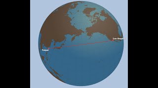 Debunking a Flat Earth Liar  Great Circle Flight Routes [upl. by Nosnirb]