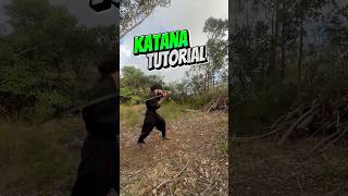 Easy to Learn Katana Moves tutorial samurai sword stepbystep [upl. by Coombs]