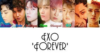 EXO  Forever Lyrics HANROMENG  Color Coded [upl. by Eldnar]