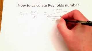 How to calculate Reynolds number [upl. by Naashar]