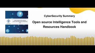 Open source Intelligence Tools and Resources Handbook [upl. by Ahen]