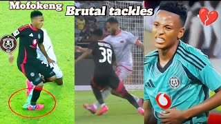 Relebohile Mofokeng Brutal tackles and fouls [upl. by Trisha215]