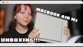 UNBOXING MacBook Air M2 [upl. by Eidaj]