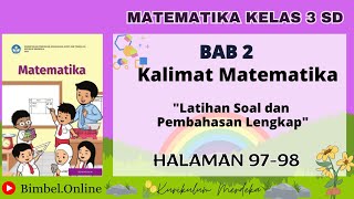 Matematika Kelas 3 Bab 2  Latihan Soal dan Pembahasan Lengkap  Halaman 9798 Kurikulum Merdeka [upl. by Vickie]