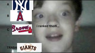 I RANKED THE MLB teams from best to worst [upl. by Serafine]