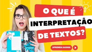 COMO FAZER A INTERPRETAÇÃO DE UM TEXTO  Professora Pamba [upl. by Yemaj626]