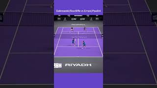 WTA Finals 2024 Doubles R1 DabrowskiRoutliffe vs ErraniPaolini wta highlights tennis [upl. by Nnyltiac]