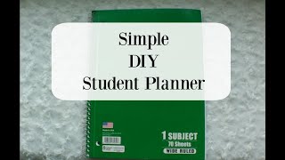 DIY College Planner  Simple DIY Student Planner  Assignment  Project  Homeschool  Functional [upl. by Colbye]