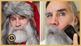 Handsome Santa Reveals His Beard Grooming Tricks [upl. by Eentruoc]