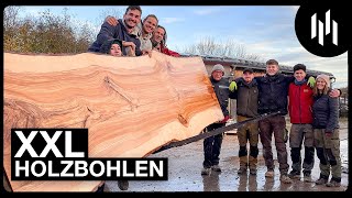 XXL Holzplatten sägen  Woodfornature [upl. by Eiramesor110]