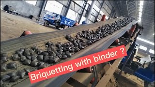 How to produce industrial briquette with binder coldpressbriquette briquettebinder [upl. by Roel]