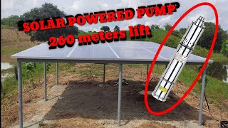 SOLAR SUBMERSIBLE PUMP 15hp 260meters lift [upl. by Line]