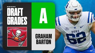 2024 NFL Draft Grades Buccaneers select Graham Barton No 26 Overall  CBS Sports [upl. by Selim402]