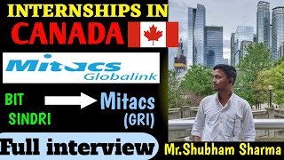 MITACS GLOBALINK INTERNSHIP 2024 CANADA BRIEF INTERVIEWELIGIBILTYSTIPENDPROCESSEXPERIENCE [upl. by Fidole22]