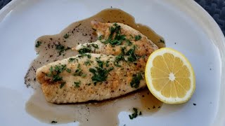 Snapper w Brown Butter Super Quick and Easy [upl. by Enerol584]