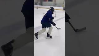 🏒🥅 5105 agility drills on ice [upl. by Nryhtak]