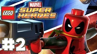 LEGO Marvel Superheroes  LEGO BRICK ADVENTURES  Part 2  DEADPOOL HD Gameplay Walkthrough [upl. by Onez]