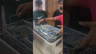 clean laptop motherboard with ultra sonic cleaner lciit [upl. by Ynos]