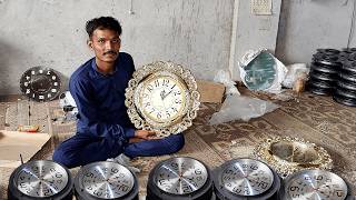 Incredible Process of Making Wall Clock from Scratch  Wall Clock Manufacturing Process [upl. by Sewoll]