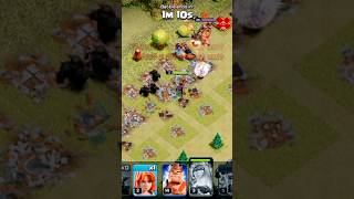 Clash of clans king or robot ki ladai 😱 shorts virli ytshort [upl. by Balkin]