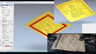 artcam 3d programming  cnc machine working video wood  Curving 3D Machine [upl. by Ainola]