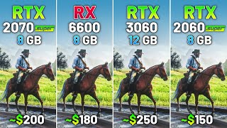 RTX 2070 SUPER vs RX 6600 vs RTX 3060 vs 2060 SUPER  Test in 20 Games in 2024 [upl. by Yssep]