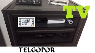 manualidades mueble tv casero de telgopor [upl. by Peednas]