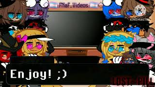 FNaF 1amp2 react to Piemations  Part 14  FNaF [upl. by Olracnaig178]