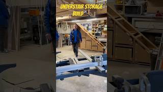 UNDERSTAIR STORAGE BUILD 🔨 How to MAXIMISE storage space ✨ shorts understairsstorage [upl. by Sile]