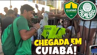 CHEGADA DO PALMEIRAS EM CUIABÁ A TORCIDA MARCOU PRESENÇA [upl. by Pearson682]