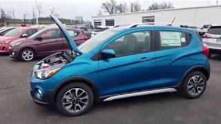 2019 Chevy SPARK ACTIV Hatchback Manual  CARIBBEAN BLUE METALLIC  Walk Around amp Review [upl. by Ahsenre]