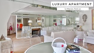 Luxury Paris Duplex Apartment Tour 3 Bedrooms  Le Marais 4th District  PARISRENTAL  REF21661 [upl. by Bridges]