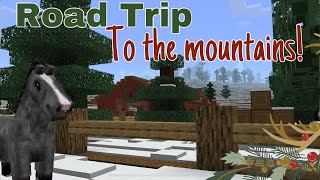 Winter Trail Ride Minecraft equestrian  DibbleCraft  Christmas Special [upl. by Shoemaker]