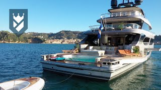 BENETTIS STUNNING 40 METER quotOASISquot SUPERYACHT YOU ABSOLUTELY HAVE TO SEE THIS TO BELIEVE IT [upl. by Nirrad335]