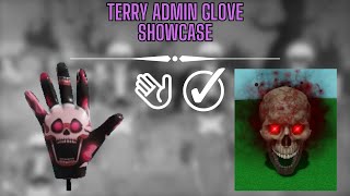 NEW quotTERRYquot ADMIN GLOVE SHOWCASE  Slap Battles [upl. by Anirhtak]