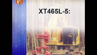 Komatsu XT4655 feller buncher technician access EE [upl. by Alleacim376]