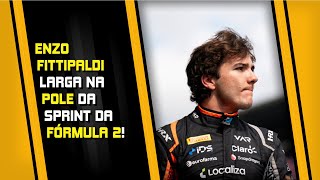 ENZO FITTIPALDI É POLE DA SPRINT DA FÓRMULA 2F2 GABRIEL BORTOLETO RODA E LARGA EM ÚLTIMO [upl. by Akenahc]