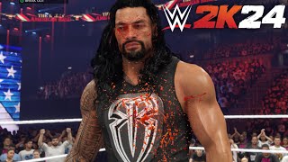 WWE 2k24 First Blood Match Creation Guide [upl. by Nalniuq149]