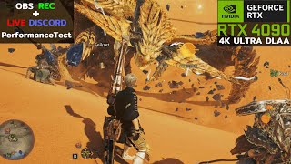 RTX 4090 Performance Test Monster Hunter Wilds Beta  First Time Bow Party [upl. by Bessy]