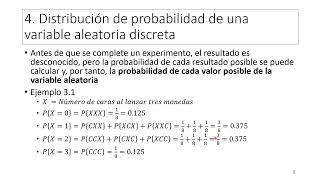 E04 Variables aleatorias discretas parte 1 [upl. by O'Rourke352]