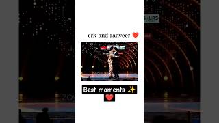 Srk and ranveer ❤️ best moments awards zoyashaad trendingshorts [upl. by Bowers555]