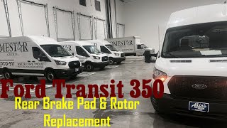 2010  2024 Ford Transit 250 amp 350 Rear Brake amp Rotor Replacement Tutorial [upl. by Vannie846]