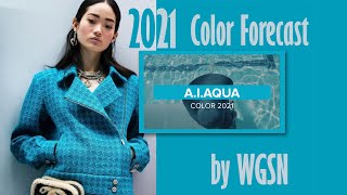 Pantone color of the year 2021WGSN color of the futureColoro Trend ForecastAI Aqua Spring Summer [upl. by Alemak]