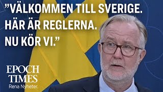 Pehrson om Sverigekursen ”Välkommen till Sverige Här är reglerna Nu kör vi” [upl. by Sral]