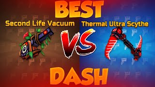 BEST Dash Weapons to Use Second Life Vacuum vs Thermal Ultra Scythe Pixel Gun 3D [upl. by Rehpatsirhc]