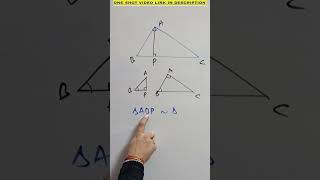 similar triangles class 10 maths concept shorts [upl. by Ahern]