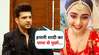 Tejasswi Ke Sath Apne Shaadi Par Boli Karan Kundra [upl. by Iddet]