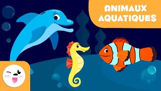 Les animaux aquatiques pour enfantsVocabulaire pour les enfants [upl. by Aneda]